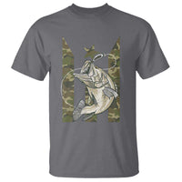 Fishing Puerto Rico Flag T Shirt Bass Fish Fisherman Camo Camouflage US Flag - Wonder Print Shop