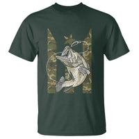 Fishing Puerto Rico Flag T Shirt Bass Fish Fisherman Camo Camouflage US Flag - Wonder Print Shop