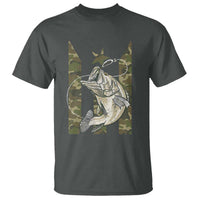 Fishing Puerto Rico Flag T Shirt Bass Fish Fisherman Camo Camouflage US Flag - Wonder Print Shop