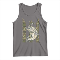 Fishing Puerto Rico Flag Tank Top Bass Fish Fisherman Camo Camouflage US Flag - Wonder Print Shop