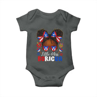 Little Miss Boricua Baby Onesie Puerto Rican Afro Messy Bun Girls Kids - Wonder Print Shop