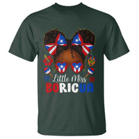 Little Miss Boricua T Shirt Puerto Rican Afro Messy Bun Girls Kids - Wonder Print Shop