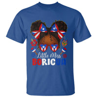 Little Miss Boricua T Shirt Puerto Rican Afro Messy Bun Girls Kids - Wonder Print Shop