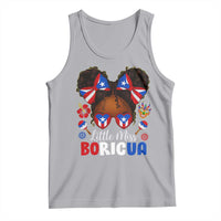Little Miss Boricua Tank Top Puerto Rican Afro Messy Bun Girls Kids - Wonder Print Shop
