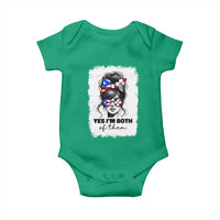 Dominican Puerto Rican Woman Baby Onesie Yes Im Both Of Them