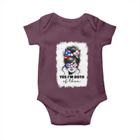 Dominican Puerto Rican Woman Baby Onesie Yes Im Both Of Them