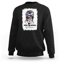 Dominican Puerto Rican Woman Sweatshirt Yes Im Both Of Them