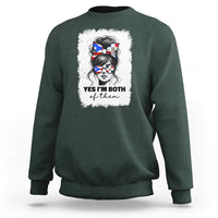 Dominican Puerto Rican Woman Sweatshirt Yes Im Both Of Them