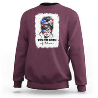 Dominican Puerto Rican Woman Sweatshirt Yes Im Both Of Them