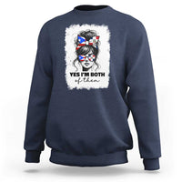 Dominican Puerto Rican Woman Sweatshirt Yes Im Both Of Them