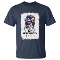 Dominican Puerto Rican Woman T Shirt Yes Im Both Of Them