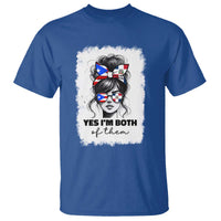 Dominican Puerto Rican Woman T Shirt Yes Im Both Of Them