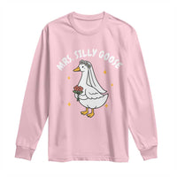 Mrs. Silly Goose Bride Long Sleeve Shirt Funny Goose Lovers Bride To Be - Wonder Print Shop