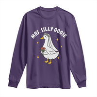 Mrs. Silly Goose Bride Long Sleeve Shirt Funny Goose Lovers Bride To Be - Wonder Print Shop