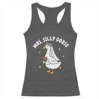 Mrs. Silly Goose Bride Racerback Tank Top Funny Goose Lovers Bride To Be - Wonder Print Shop