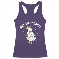 Mrs. Silly Goose Bride Racerback Tank Top Funny Goose Lovers Bride To Be - Wonder Print Shop