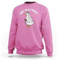Mrs. Silly Goose Bride Sweatshirt Funny Goose Lovers Bride To Be - Wonder Print Shop