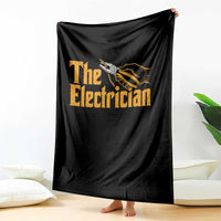 The Electrician Throw Blanket Vintage Wire Stripper Pliers Graphic