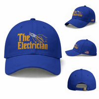 The Electrician Baseball Cap Vintage Wire Stripper Pliers Graphic