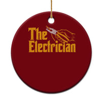 The Electrician Ceramic Ornament Vintage Wire Stripper Pliers Graphic
