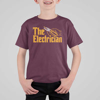 The Electrician T Shirt For Kid Vintage Wire Stripper Pliers Graphic