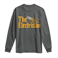 The Electrician Long Sleeve Shirt Vintage Wire Stripper Pliers Graphic