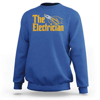 The Electrician Sweatshirt Vintage Wire Stripper Pliers Graphic
