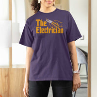 The Electrician T Shirt For Women Vintage Wire Stripper Pliers Graphic