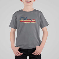 Racing Car T Shirt For Kid Retro Style Vintage American Flag - Wonder Print Shop