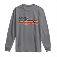 Racing Car Long Sleeve Shirt Retro Style Vintage American Flag - Wonder Print Shop