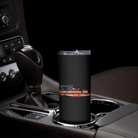 Racing Car Skinny Tumbler Retro Style Vintage American Flag - Wonder Print Shop