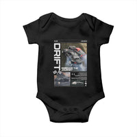 Vintage Japanese Drift Race Car Baby Onesie Cool Retro Vintage JDM Tokyo Japan Drifting - Wonder Print Shop