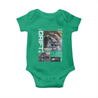 Vintage Japanese Drift Race Car Baby Onesie Cool Retro Vintage JDM Tokyo Japan Drifting - Wonder Print Shop