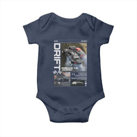 Vintage Japanese Drift Race Car Baby Onesie Cool Retro Vintage JDM Tokyo Japan Drifting - Wonder Print Shop