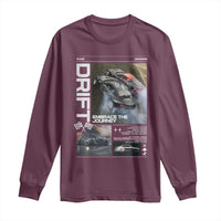 Vintage Japanese Drift Race Car Long Sleeve Shirt Cool Retro Vintage JDM Tokyo Japan Drifting - Wonder Print Shop