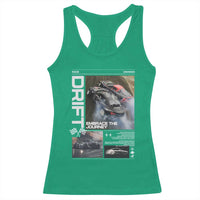 Vintage Japanese Drift Race Car Racerback Tank Top Cool Retro Vintage JDM Tokyo Japan Drifting - Wonder Print Shop