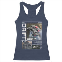 Vintage Japanese Drift Race Car Racerback Tank Top Cool Retro Vintage JDM Tokyo Japan Drifting - Wonder Print Shop