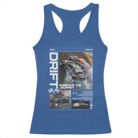 Vintage Japanese Drift Race Car Racerback Tank Top Cool Retro Vintage JDM Tokyo Japan Drifting - Wonder Print Shop