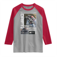 Vintage Japanese Drift Race Car Raglan Shirt Cool Retro Vintage JDM Tokyo Japan Drifting - Wonder Print Shop