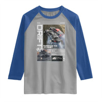 Vintage Japanese Drift Race Car Raglan Shirt Cool Retro Vintage JDM Tokyo Japan Drifting - Wonder Print Shop
