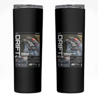 Vintage Japanese Drift Race Car Skinny Tumbler Cool Retro Vintage JDM Tokyo Japan Drifting - Wonder Print Shop