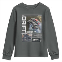 Vintage Japanese Drift Race Car Youth Sweatshirt Cool Retro Vintage JDM Tokyo Japan Drifting - Wonder Print Shop