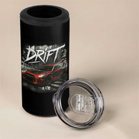 Vintage Japanese Drift Race Car 4 in 1 Can Cooler Tumbler Retro Vintage JDM Tokyo Japan Drifting - Wonder Print Shop