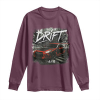 Vintage Japanese Drift Race Car Long Sleeve Shirt Retro Vintage JDM Tokyo Japan Drifting - Wonder Print Shop
