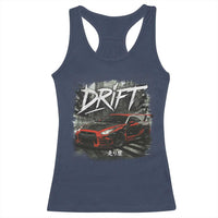 Vintage Japanese Drift Race Car Racerback Tank Top Retro Vintage JDM Tokyo Japan Drifting - Wonder Print Shop
