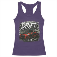 Vintage Japanese Drift Race Car Racerback Tank Top Retro Vintage JDM Tokyo Japan Drifting - Wonder Print Shop