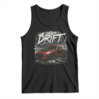 Vintage Japanese Drift Race Car Tank Top Retro Vintage JDM Tokyo Japan Drifting - Wonder Print Shop