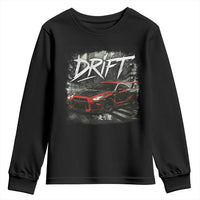 Vintage Japanese Drift Race Car Youth Sweatshirt Retro Vintage JDM Tokyo Japan Drifting - Wonder Print Shop