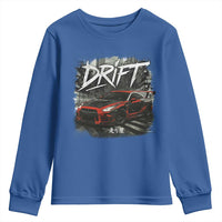 Vintage Japanese Drift Race Car Youth Sweatshirt Retro Vintage JDM Tokyo Japan Drifting - Wonder Print Shop