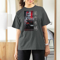 Distress JDM Drift Car T Shirt For Women Distress Japanese Automotive Tuning Car - Wonder Print Shop